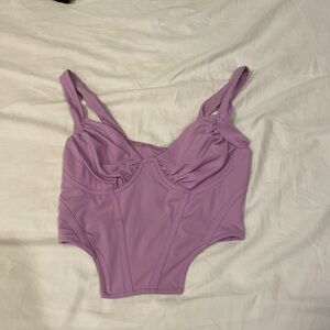 Forever 21 purple crop top